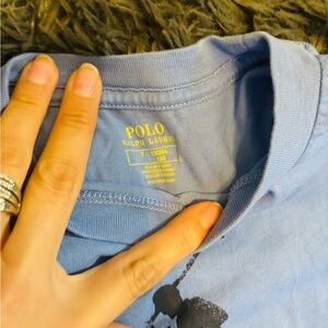Gently worn polo shirt baby blue size 7